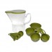 QGoods Inc. 10 Piece Acrylic Plastic Measuring Cup and Spoon Set QGIN1008